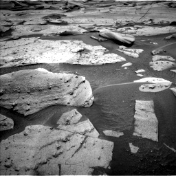 Nasa's Mars rover Curiosity acquired this image using its Left Navigation Camera on Sol 3579, at drive 966, site number 97