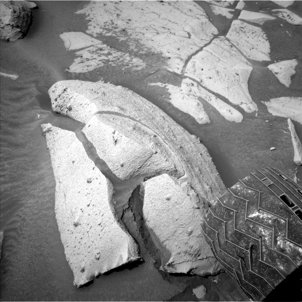 Nasa's Mars rover Curiosity acquired this image using its Left Navigation Camera on Sol 3579, at drive 1020, site number 97