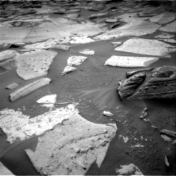 Nasa's Mars rover Curiosity acquired this image using its Right Navigation Camera on Sol 3579, at drive 990, site number 97