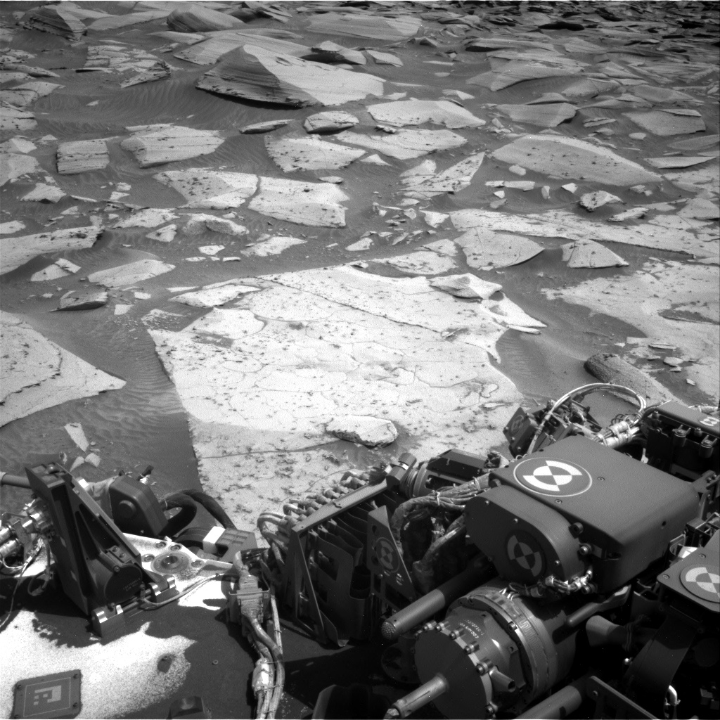 Nasa's Mars rover Curiosity acquired this image using its Right Navigation Camera on Sol 3579, at drive 1020, site number 97