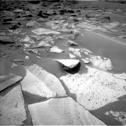 Nasa's Mars rover Curiosity acquired this image using its Left Navigation Camera on Sol 3580, at drive 1074, site number 97