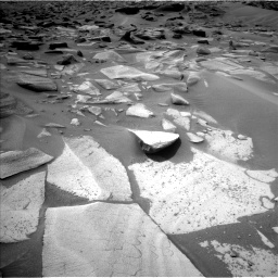 Nasa's Mars rover Curiosity acquired this image using its Left Navigation Camera on Sol 3580, at drive 1086, site number 97
