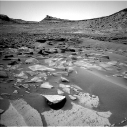 Nasa's Mars rover Curiosity acquired this image using its Left Navigation Camera on Sol 3580, at drive 1086, site number 97