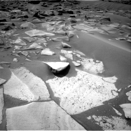 Nasa's Mars rover Curiosity acquired this image using its Right Navigation Camera on Sol 3580, at drive 1074, site number 97