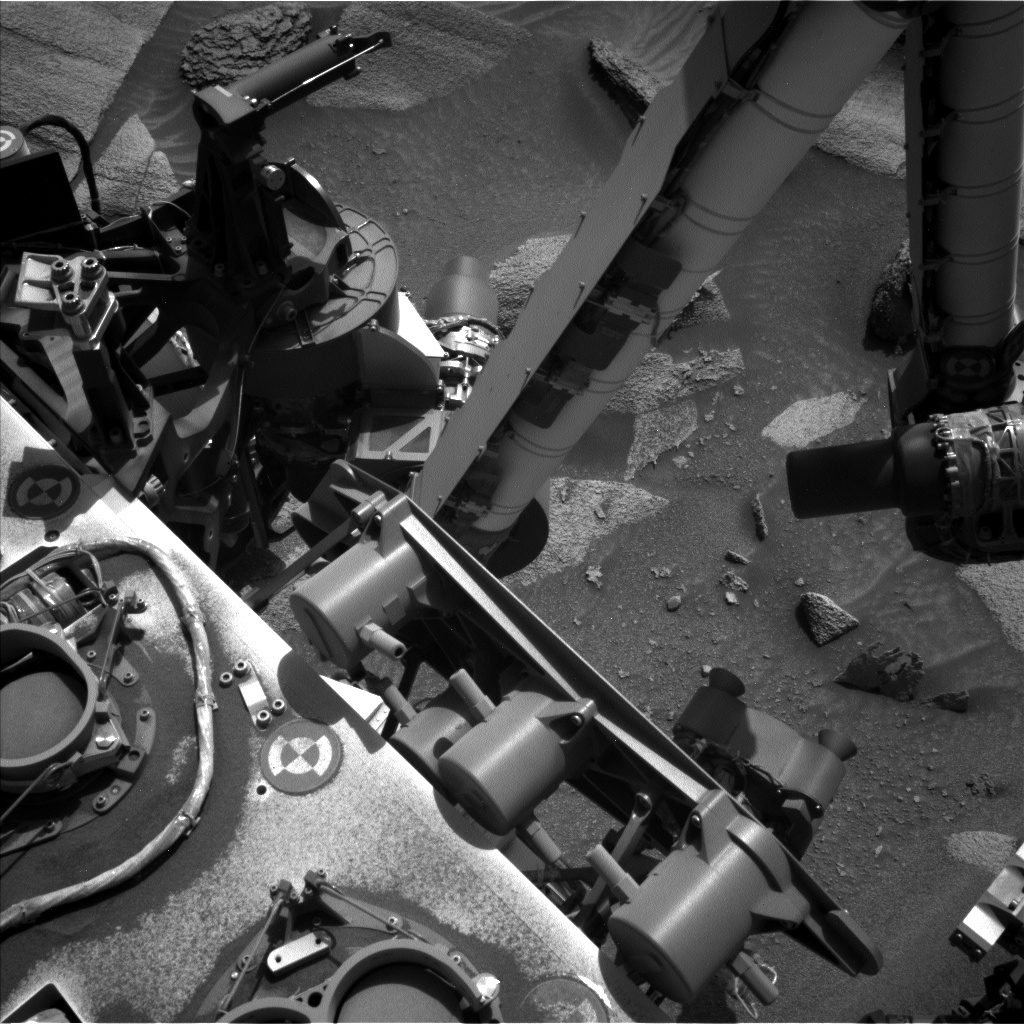 Nasa's Mars rover Curiosity acquired this image using its Left Navigation Camera on Sol 3589, at drive 1170, site number 97