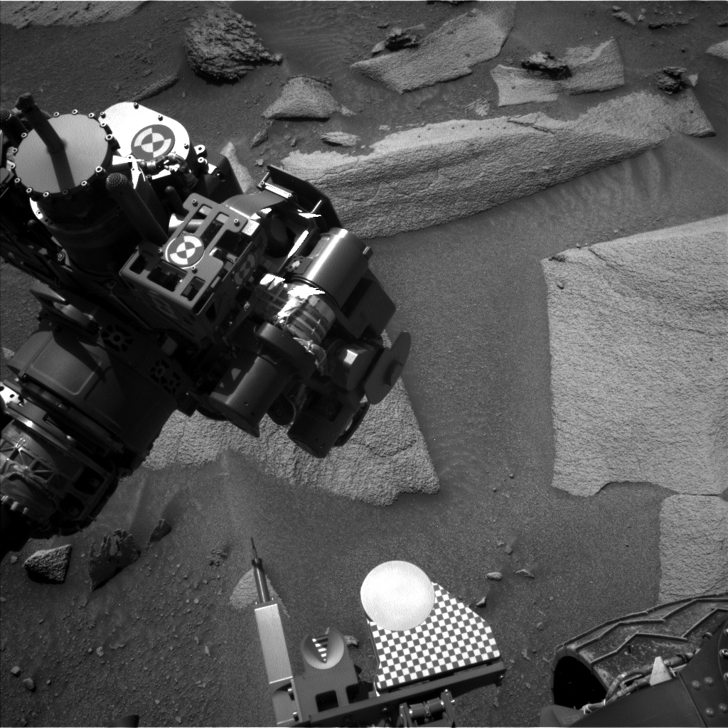 Nasa's Mars rover Curiosity acquired this image using its Left Navigation Camera on Sol 3589, at drive 1170, site number 97