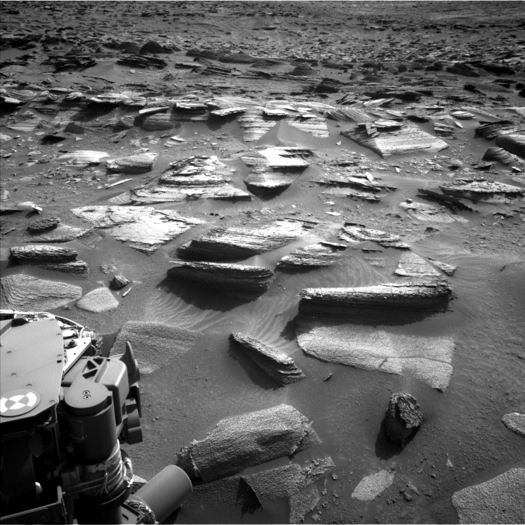 Nasa's Mars rover Curiosity acquired this image using its Left Navigation Camera on Sol 3592, at drive 1176, site number 97