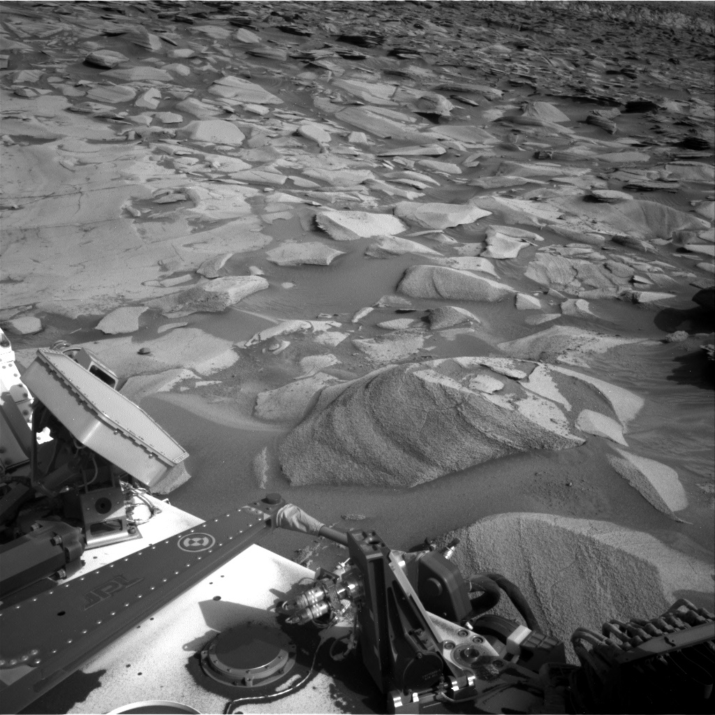 Nasa's Mars rover Curiosity acquired this image using its Right Navigation Camera on Sol 3592, at drive 1176, site number 97