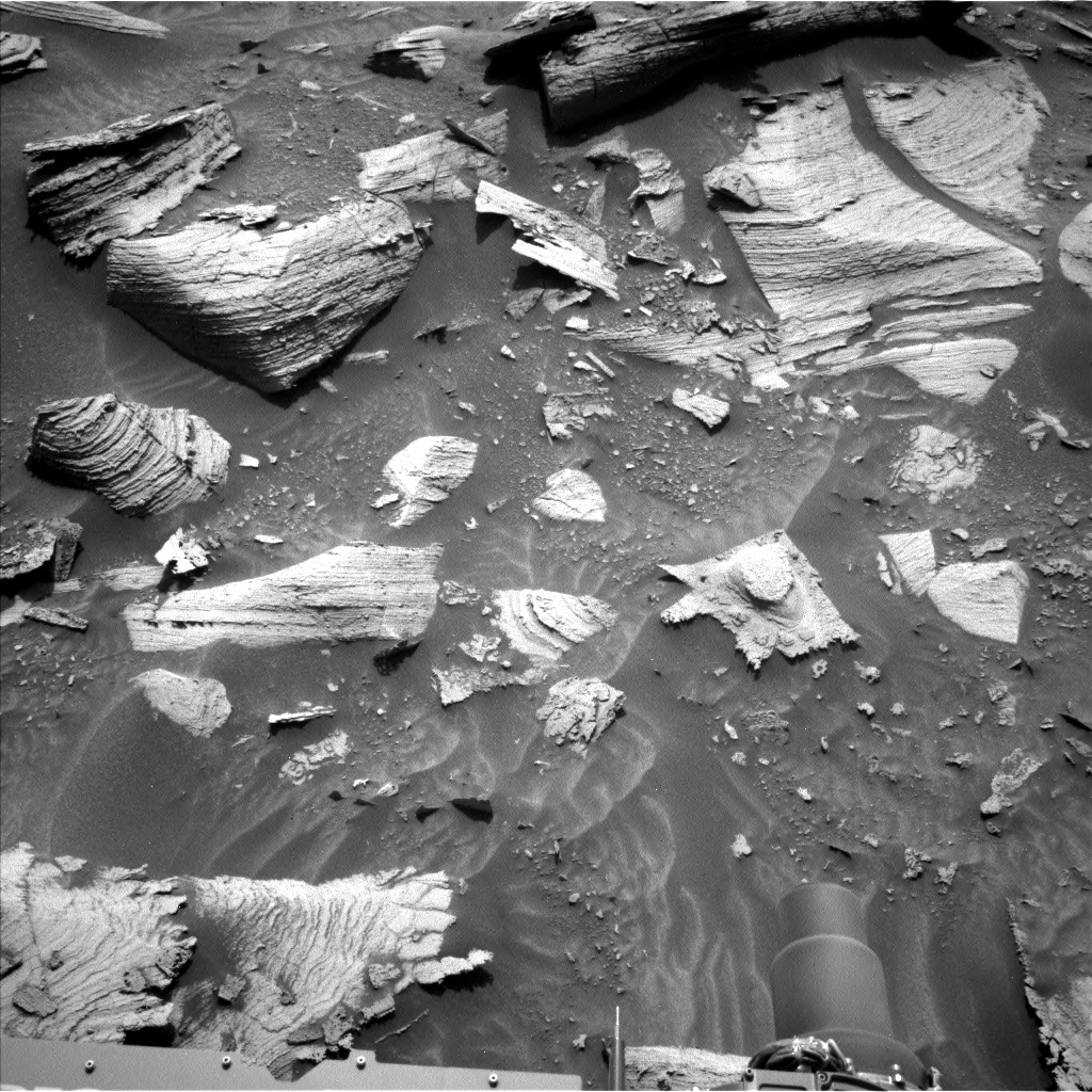 Nasa's Mars rover Curiosity acquired this image using its Left Navigation Camera on Sol 3594, at drive 1242, site number 97