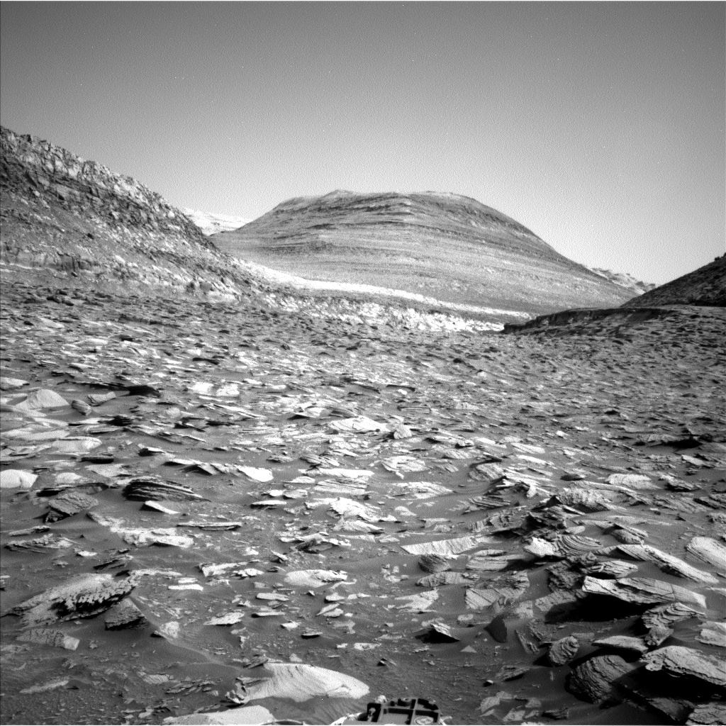 Nasa's Mars rover Curiosity acquired this image using its Left Navigation Camera on Sol 3594, at drive 1284, site number 97