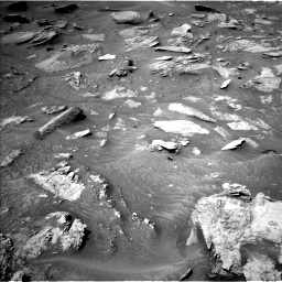 Nasa's Mars rover Curiosity acquired this image using its Left Navigation Camera on Sol 3597, at drive 1410, site number 97