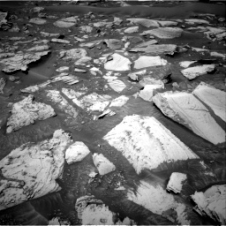 Nasa's Mars rover Curiosity acquired this image using its Right Navigation Camera on Sol 3597, at drive 1350, site number 97