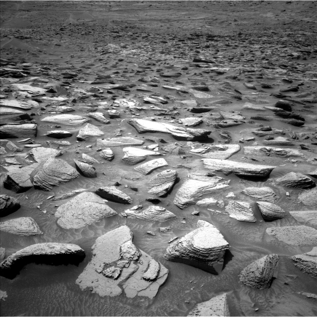 Nasa's Mars rover Curiosity acquired this image using its Left Navigation Camera on Sol 3601, at drive 1626, site number 97