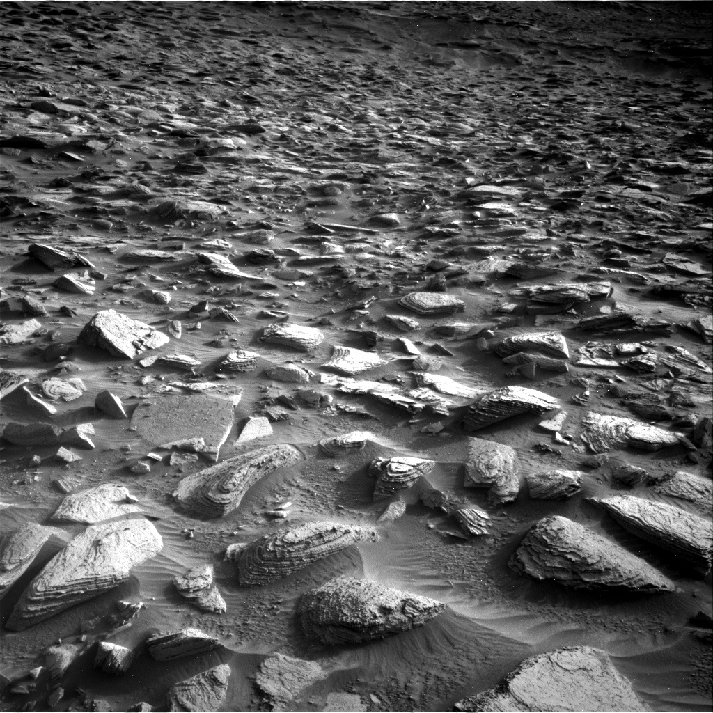 Nasa's Mars rover Curiosity acquired this image using its Right Navigation Camera on Sol 3603, at drive 1632, site number 97