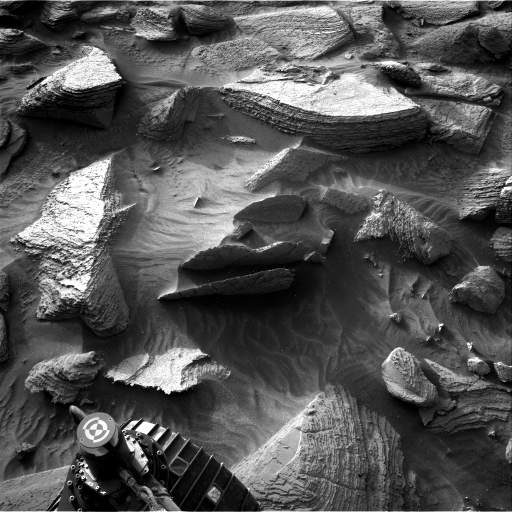 Nasa's Mars rover Curiosity acquired this image using its Right Navigation Camera on Sol 3603, at drive 1632, site number 97