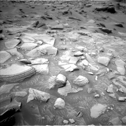 Nasa's Mars rover Curiosity acquired this image using its Left Navigation Camera on Sol 3606, at drive 1638, site number 97