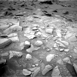 Nasa's Mars rover Curiosity acquired this image using its Left Navigation Camera on Sol 3608, at drive 1722, site number 97