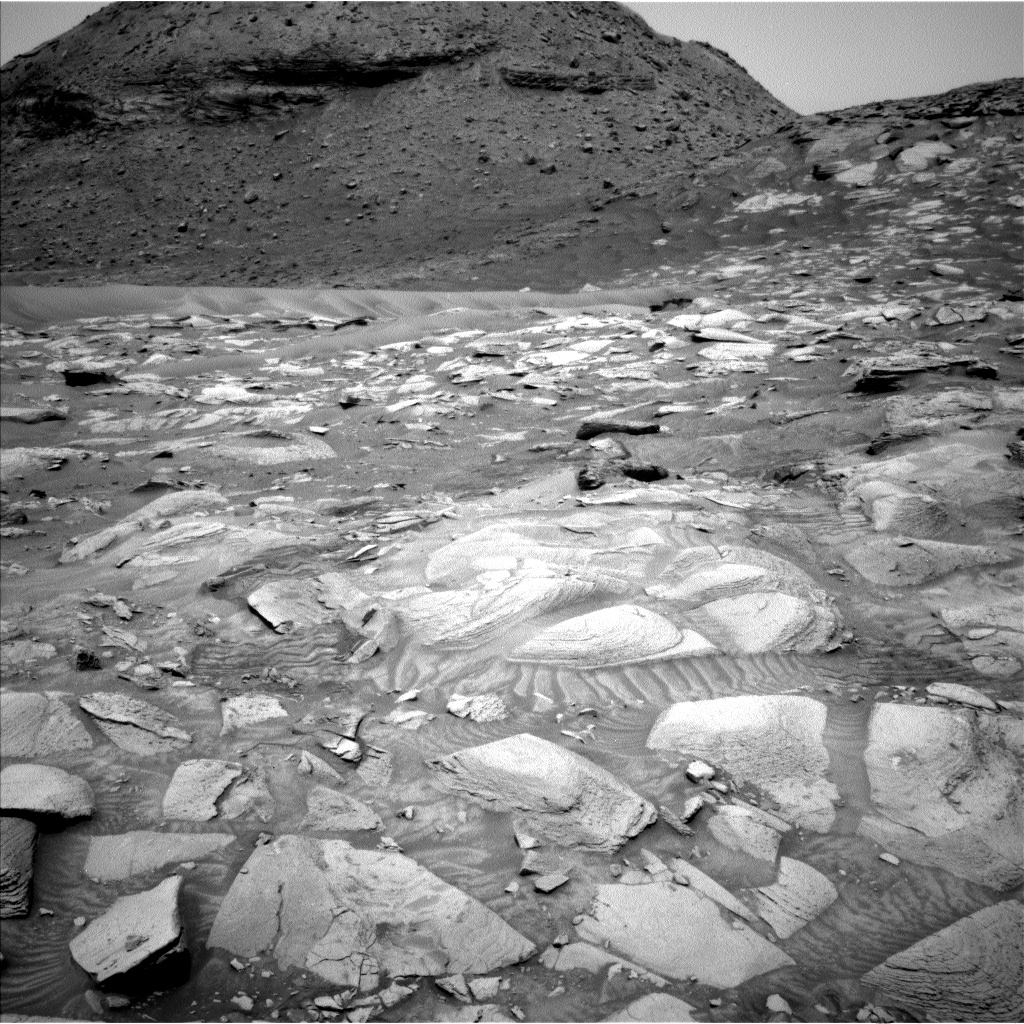 Nasa's Mars rover Curiosity acquired this image using its Left Navigation Camera on Sol 3608, at drive 1734, site number 97