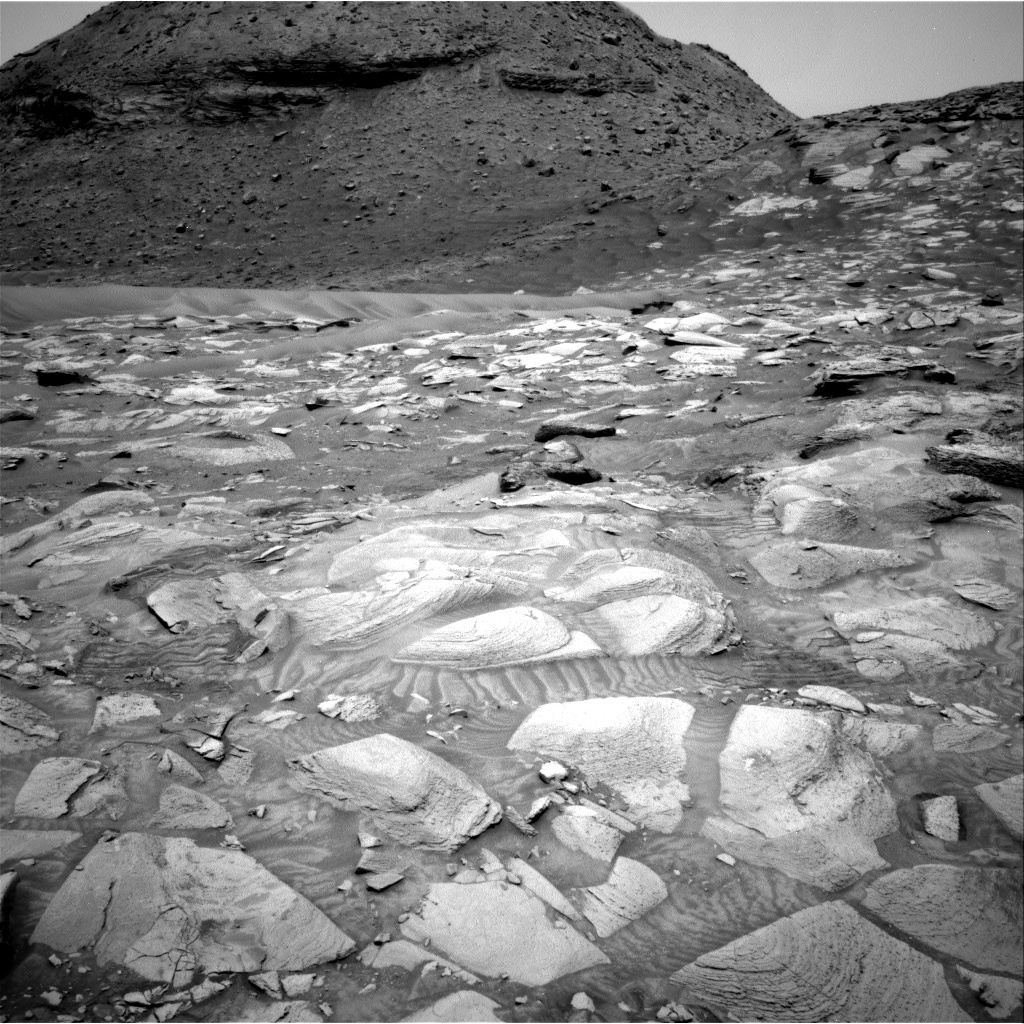 Nasa's Mars rover Curiosity acquired this image using its Right Navigation Camera on Sol 3608, at drive 1734, site number 97