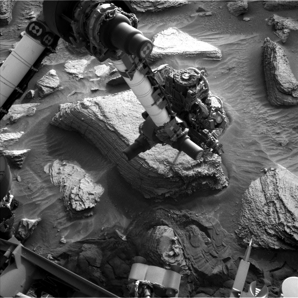 Nasa's Mars rover Curiosity acquired this image using its Left Navigation Camera on Sol 3609, at drive 1734, site number 97