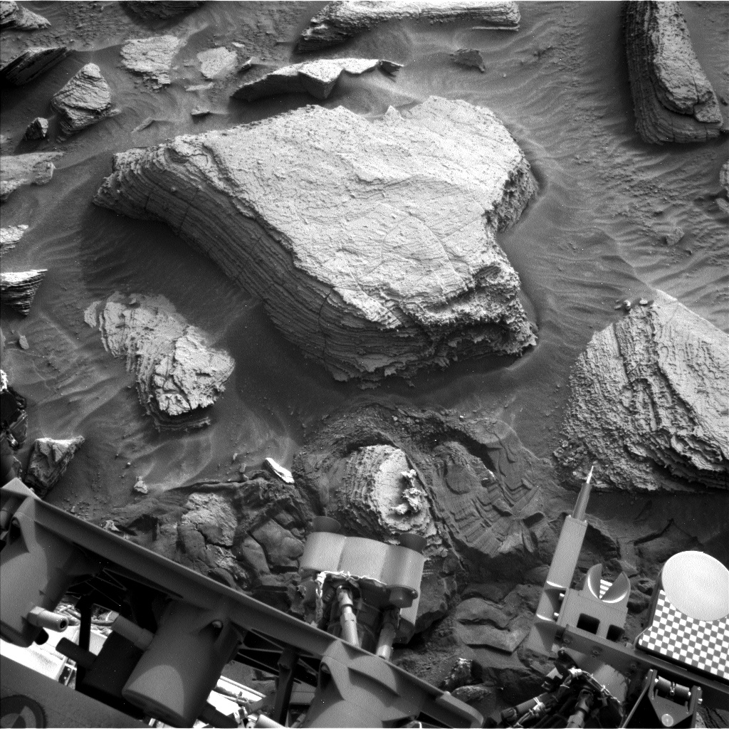 Nasa's Mars rover Curiosity acquired this image using its Left Navigation Camera on Sol 3609, at drive 1734, site number 97