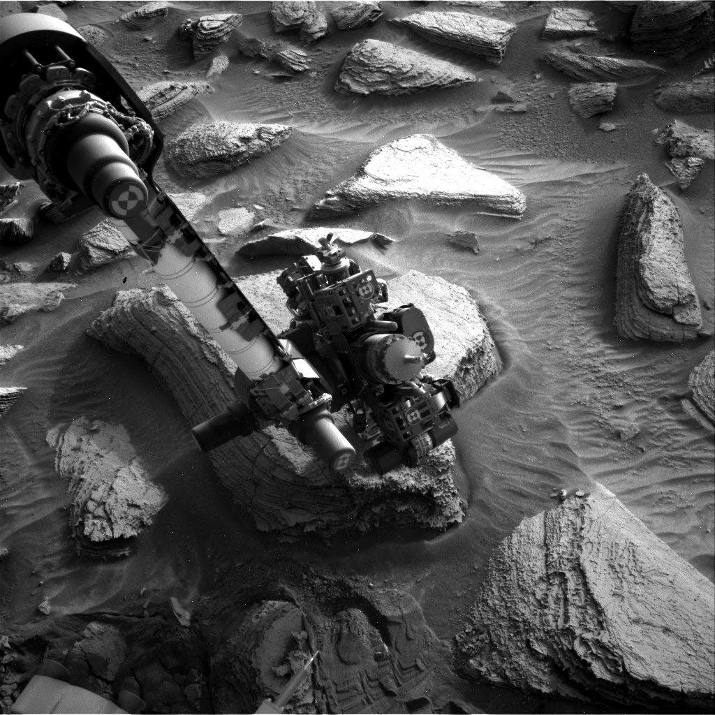Nasa's Mars rover Curiosity acquired this image using its Right Navigation Camera on Sol 3609, at drive 1734, site number 97