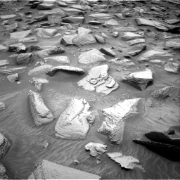 Nasa's Mars rover Curiosity acquired this image using its Right Navigation Camera on Sol 3626, at drive 1740, site number 97