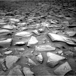 Nasa's Mars rover Curiosity acquired this image using its Right Navigation Camera on Sol 3626, at drive 1782, site number 97