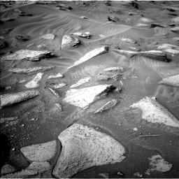 Nasa's Mars rover Curiosity acquired this image using its Left Navigation Camera on Sol 3628, at drive 1936, site number 97