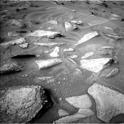 Nasa's Mars rover Curiosity acquired this image using its Left Navigation Camera on Sol 3628, at drive 1942, site number 97