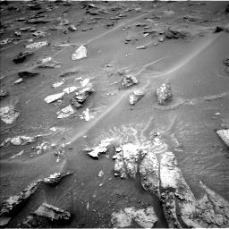 Nasa's Mars rover Curiosity acquired this image using its Left Navigation Camera on Sol 3631, at drive 2308, site number 97