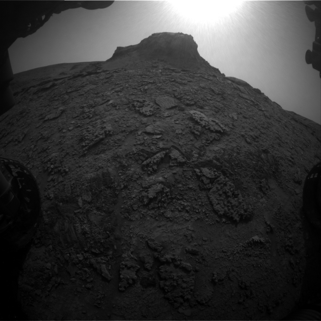 Nasa's Mars rover Curiosity acquired this image using its Front Hazard Avoidance Camera (Front Hazcam) on Sol 3638, at drive 0, site number 98