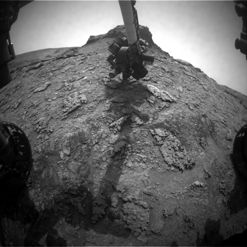 Nasa's Mars rover Curiosity acquired this image using its Front Hazard Avoidance Camera (Front Hazcam) on Sol 3639, at drive 0, site number 98