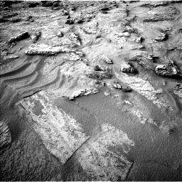 Nasa's Mars rover Curiosity acquired this image using its Left Navigation Camera on Sol 3648, at drive 824, site number 98
