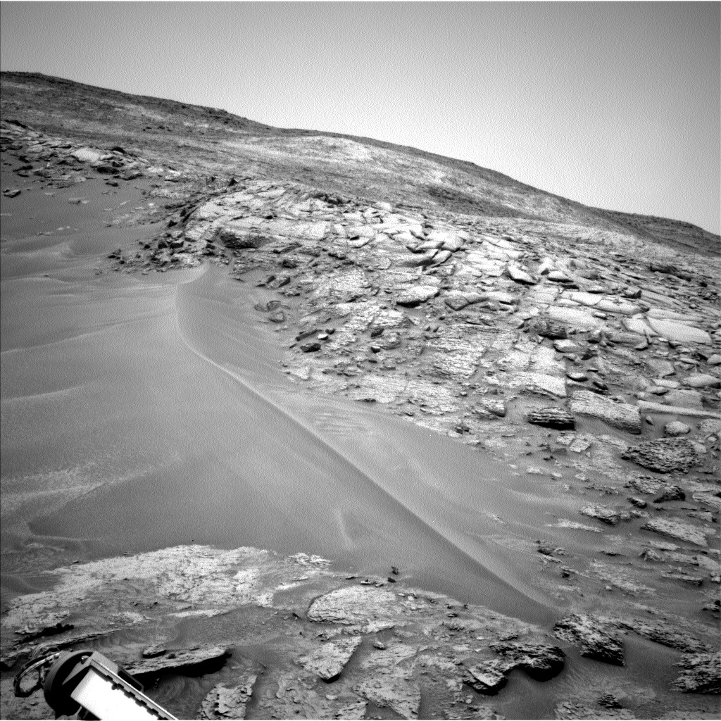 Nasa's Mars rover Curiosity acquired this image using its Left Navigation Camera on Sol 3651, at drive 908, site number 98