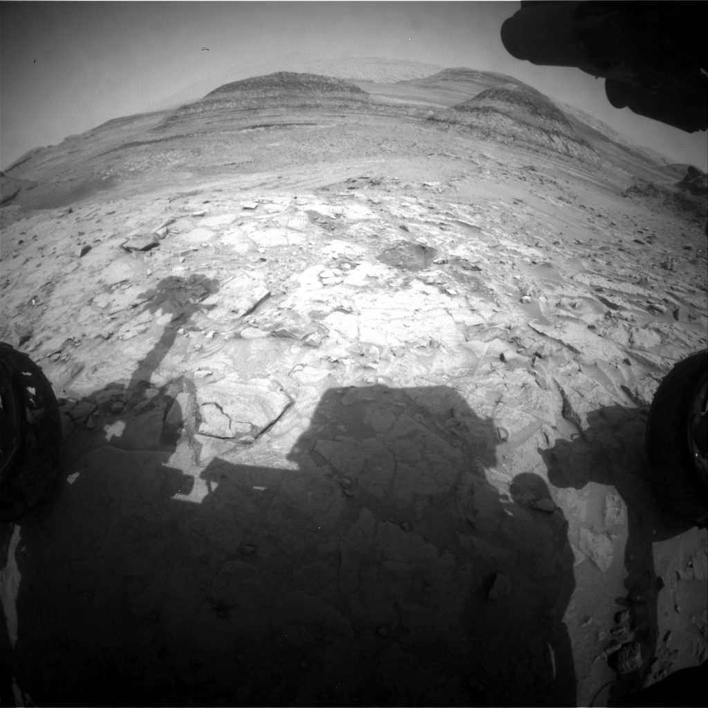 Nasa's Mars rover Curiosity acquired this image using its Front Hazard Avoidance Camera (Front Hazcam) on Sol 3669, at drive 2578, site number 98