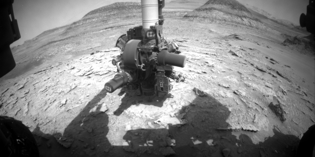 Nasa's Mars rover Curiosity acquired this image using its Front Hazard Avoidance Camera (Front Hazcam) on Sol 3676, at drive 2704, site number 98