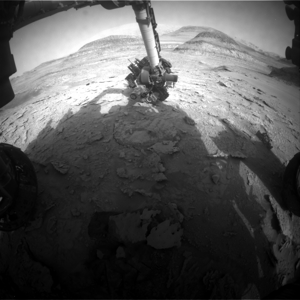 Nasa's Mars rover Curiosity acquired this image using its Front Hazard Avoidance Camera (Front Hazcam) on Sol 3684, at drive 2704, site number 98