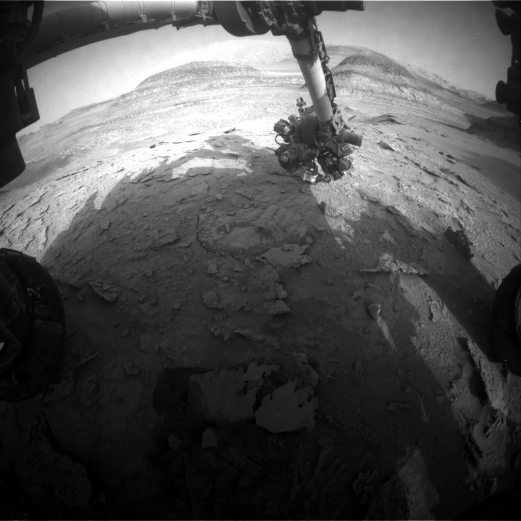Nasa's Mars rover Curiosity acquired this image using its Front Hazard Avoidance Camera (Front Hazcam) on Sol 3684, at drive 2704, site number 98