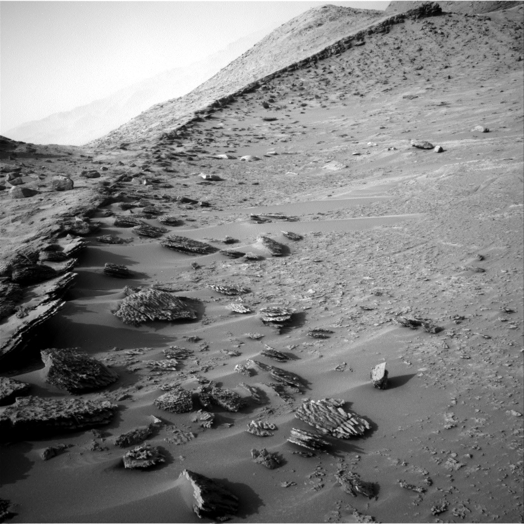 Nasa's Mars rover Curiosity acquired this image using its Right Navigation Camera on Sol 3687, at drive 0, site number 99