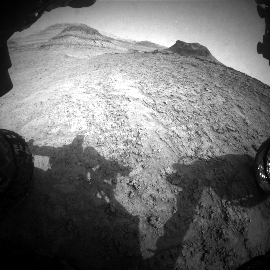 Nasa's Mars rover Curiosity acquired this image using its Front Hazard Avoidance Camera (Front Hazcam) on Sol 3700, at drive 398, site number 99