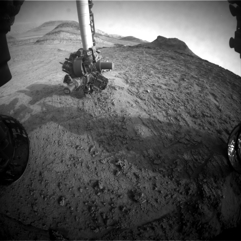 Nasa's Mars rover Curiosity acquired this image using its Front Hazard Avoidance Camera (Front Hazcam) on Sol 3702, at drive 398, site number 99