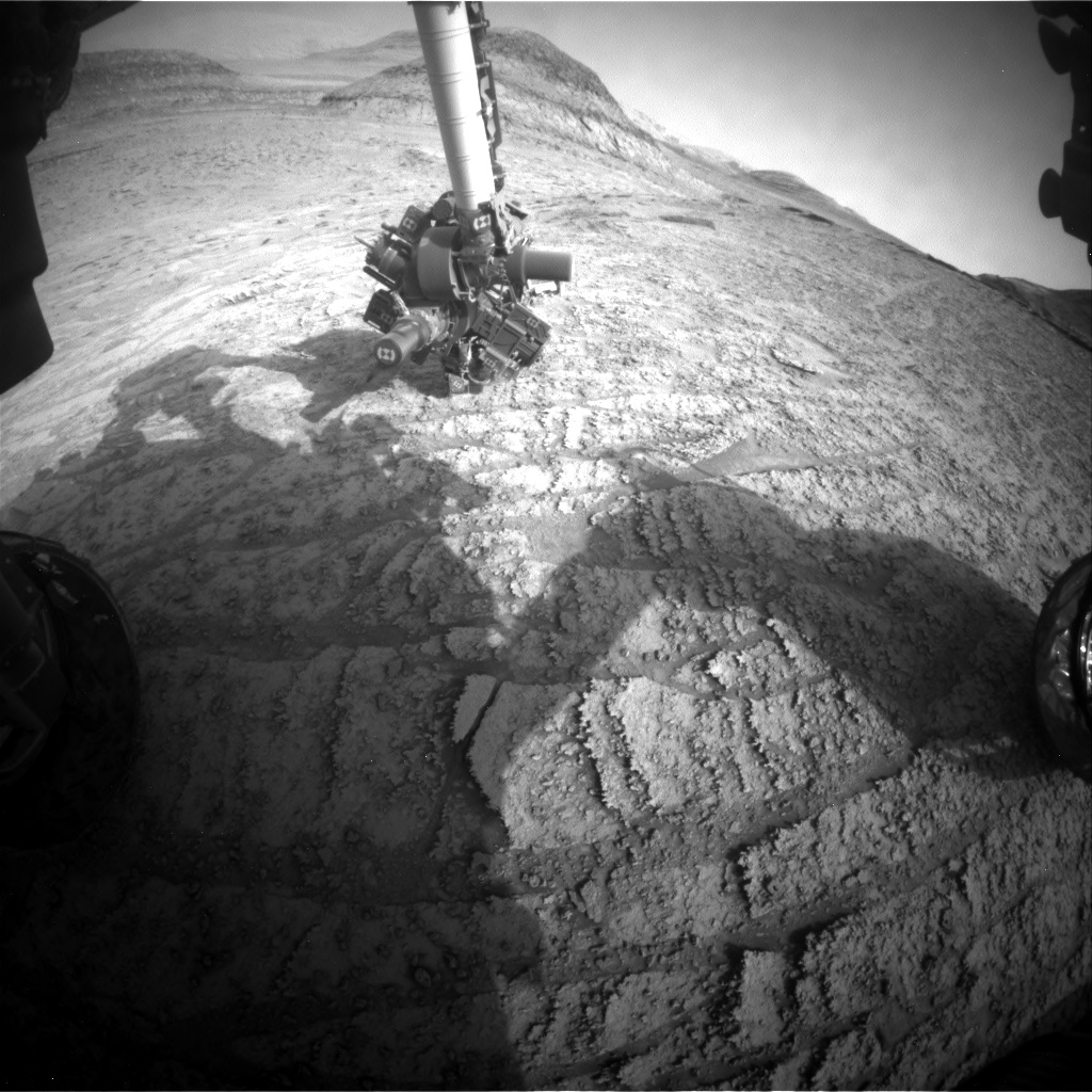 Nasa's Mars rover Curiosity acquired this image using its Front Hazard Avoidance Camera (Front Hazcam) on Sol 3705, at drive 740, site number 99