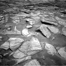 Nasa's Mars rover Curiosity acquired this image using its Left Navigation Camera on Sol 3706, at drive 1124, site number 99