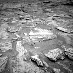 Nasa's Mars rover Curiosity acquired this image using its Right Navigation Camera on Sol 3706, at drive 1100, site number 99