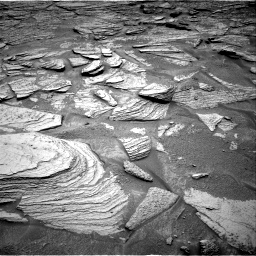 Nasa's Mars rover Curiosity acquired this image using its Right Navigation Camera on Sol 3706, at drive 1160, site number 99