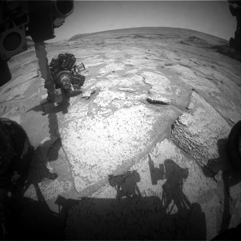 Nasa's Mars rover Curiosity acquired this image using its Front Hazard Avoidance Camera (Front Hazcam) on Sol 3708, at drive 1256, site number 99