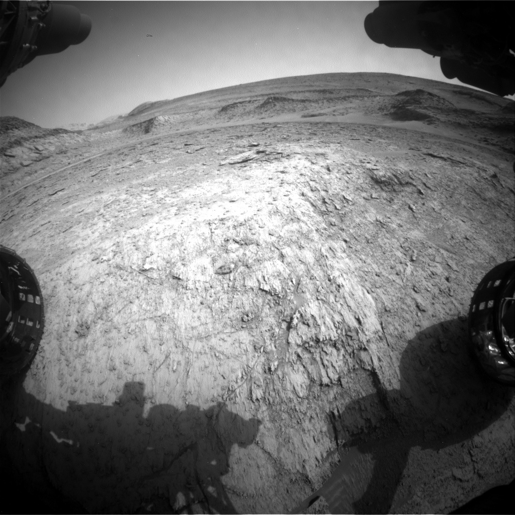 Nasa's Mars rover Curiosity acquired this image using its Front Hazard Avoidance Camera (Front Hazcam) on Sol 3708, at drive 1450, site number 99