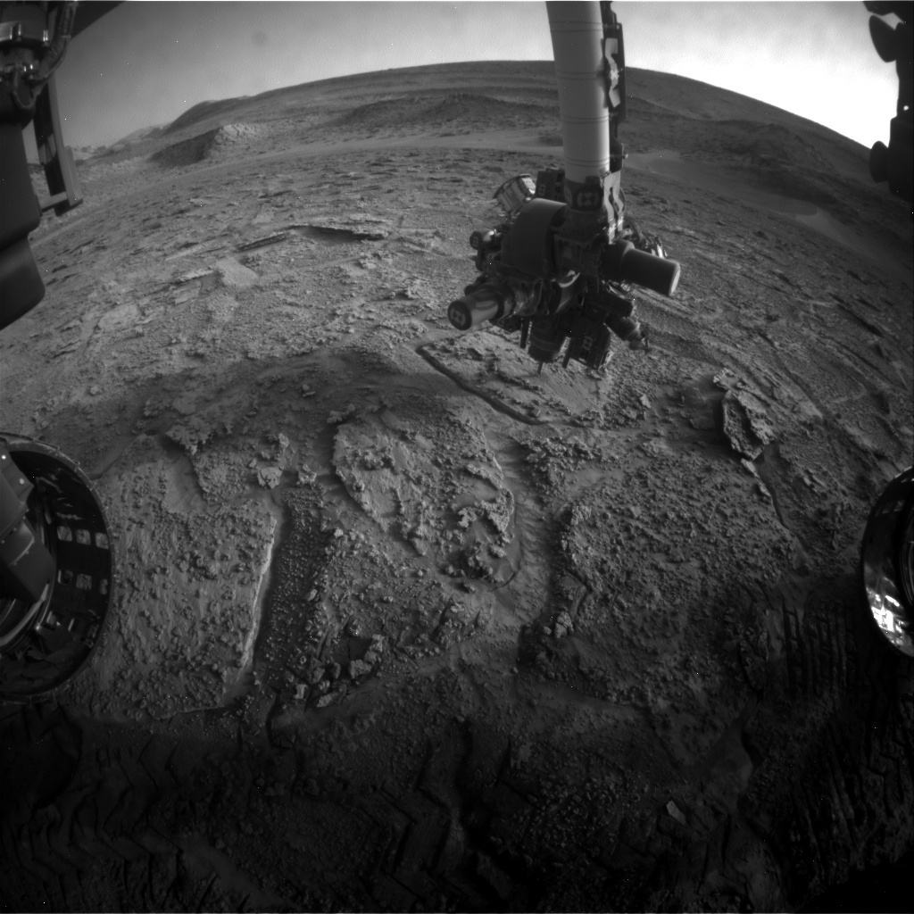 Nasa's Mars rover Curiosity acquired this image using its Front Hazard Avoidance Camera (Front Hazcam) on Sol 3716, at drive 1676, site number 99