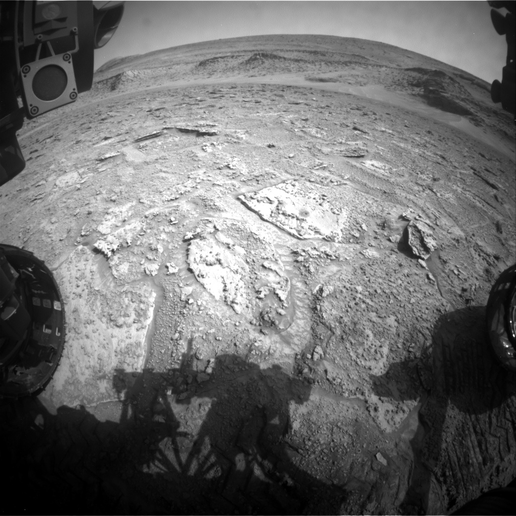 Nasa's Mars rover Curiosity acquired this image using its Front Hazard Avoidance Camera (Front Hazcam) on Sol 3719, at drive 1676, site number 99